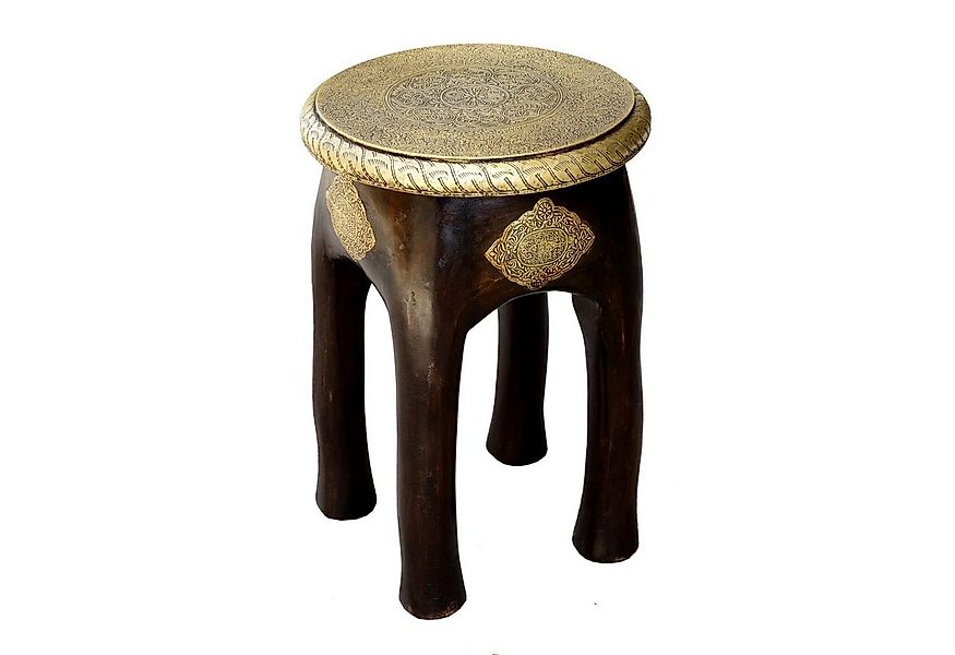 Casa Moro Hocker Orientalischer Sitzhocker Kamala H 45 x Ø 34 cm rund aus M günstig online kaufen