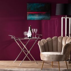 Bartisch Morris Silver, 90 x 62 x 83 cm günstig online kaufen