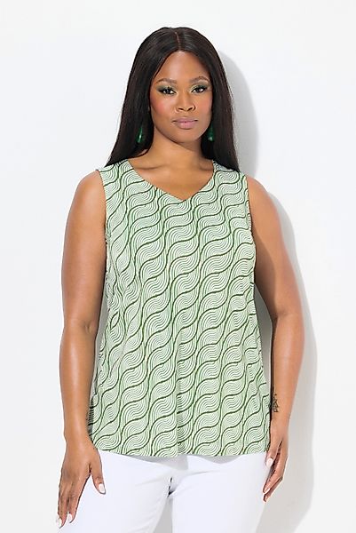 Ulla Popken Longtop Slinkytop A-Linie Herzausschnitt günstig online kaufen