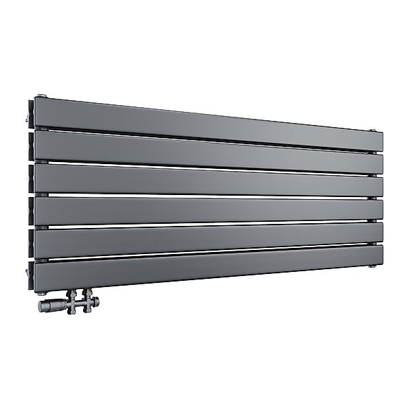 SONNI Heizkörper Heizkörper Wasserbeheizte Heizkörper,Breite 1200mm,Schwarz günstig online kaufen