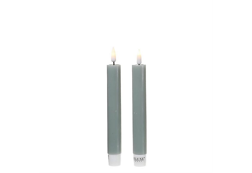 Deluxe Homeart LED-Kerze LED Stabkerzen Mia Dinner Tafelkerzen Echtwachs H: günstig online kaufen