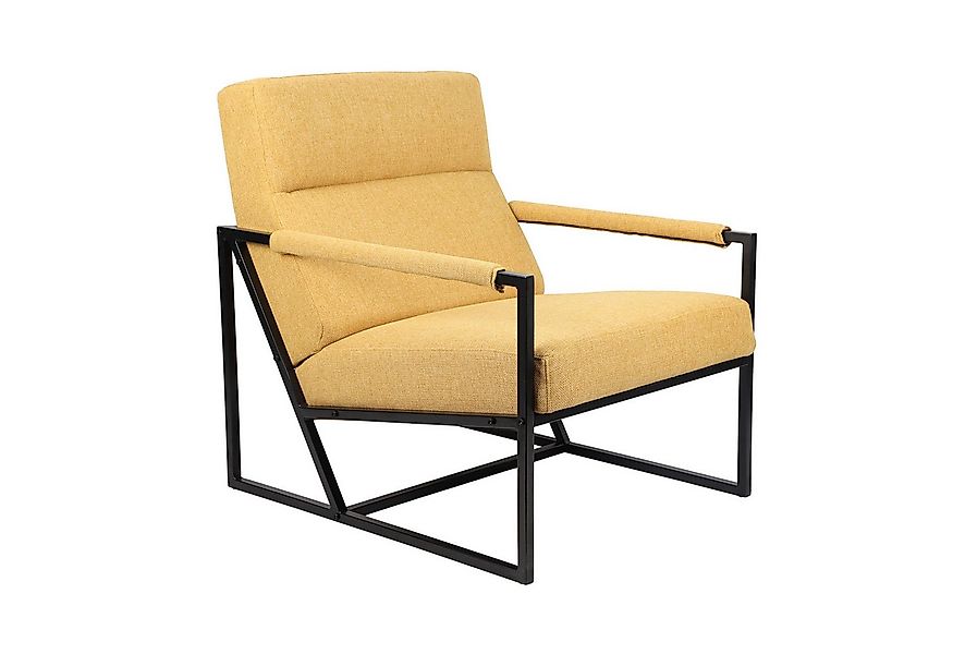 SVITA Cocktailsessel CHRIS, Loungesessel mit Armlehnen, Stoffbezug, Senfgel günstig online kaufen