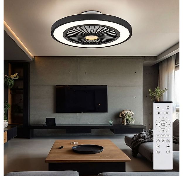GLOBO LIGHTING Deckenventilator, LED Deckenventilator Fernbedienung dimmbar günstig online kaufen