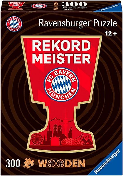 Ravensburger Konturenpuzzle Wooden, FC Bayern München, 300 Puzzleteile, aus günstig online kaufen