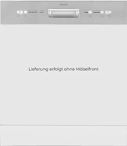 exquisit teilintegrierbarer Geschirrspüler »EGSP6012-EB-030E inox«, 12 Maßg günstig online kaufen