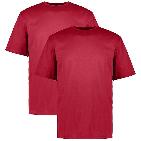 ADAMO Doppelpack T-Shirt aus Baumwolle Farbe rot Größe: 10XL günstig online kaufen
