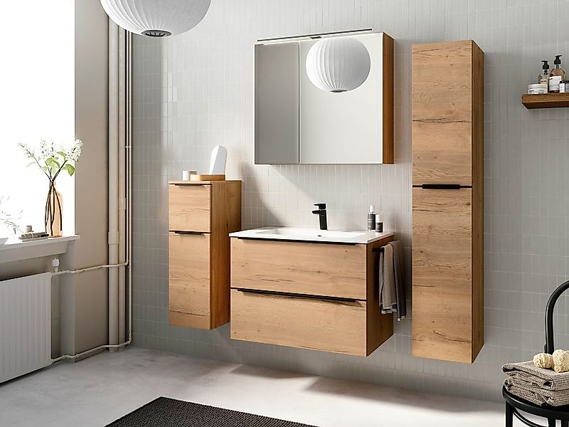 nobilia® Spiegelschrank »Prina«, (inkl. Beleuchtung mit Dimmerfunktion), in günstig online kaufen