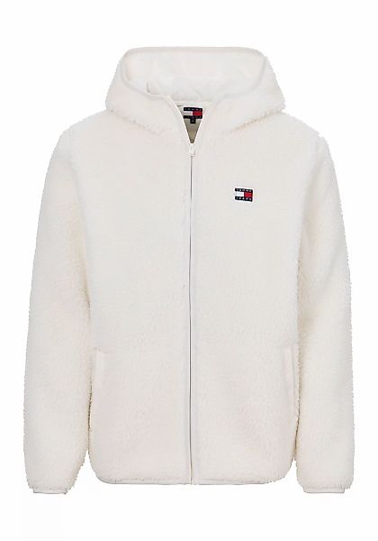 Tommy Jeans Plüschjacke "TJM REG BADGE TEDDY ZIP TRU EXT", mit Kapuze, mit günstig online kaufen