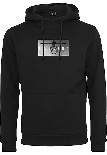 MisterTee Rundhalspullover "MisterTee Herren Ballin Hoody" 1 Stk. günstig online kaufen
