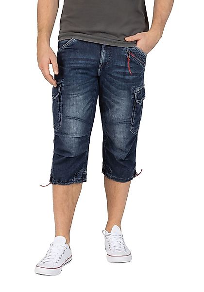 Timezone Herren 3/4 Cargo Jeans LOOSE MILESTZ SHORT Mid Waist Loose Fit - B günstig online kaufen