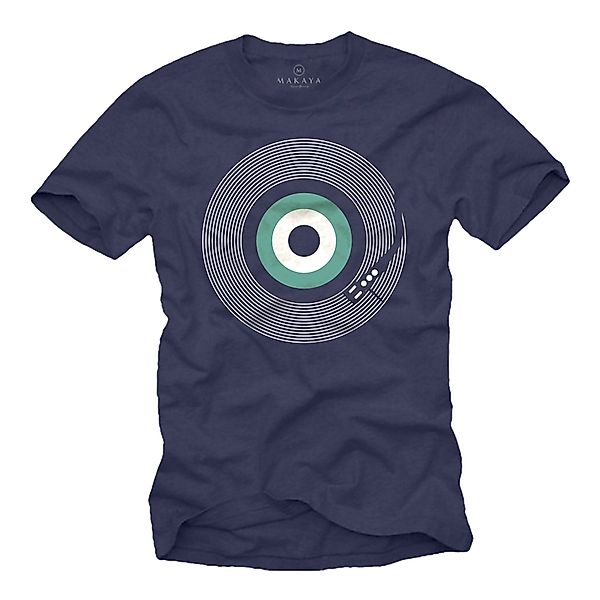 MAKAYA Print-Shirt Herren Retro Motiv Vintage günstig online kaufen