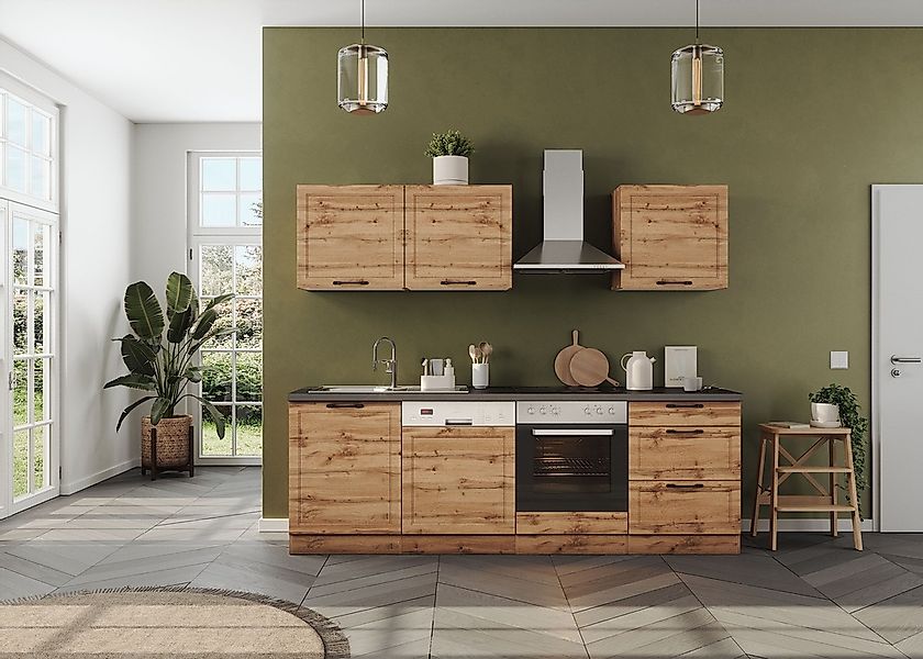 KOCHSTATION Küchenzeile »KS-Lani, mit MDF-Fronten« Breite 240 cm, wahlweise günstig online kaufen