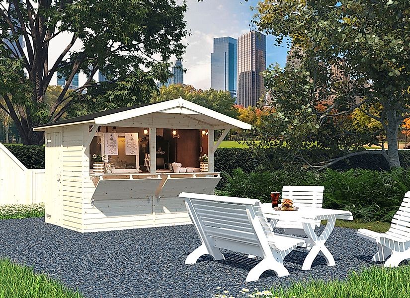Palmako Gerätehaus Marktstand Stella, BxT: 311x267 günstig online kaufen