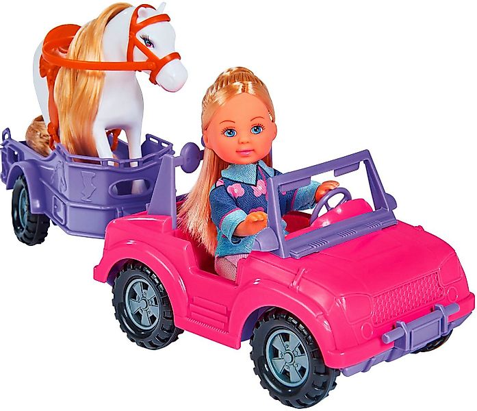 SIMBA Minipuppe Evi Love Horse Trailer günstig online kaufen