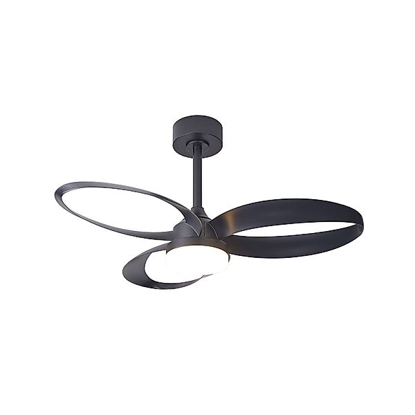 LED-Deckenventilator Infinity, schwarz, DC leise Ø 93 cm CCT günstig online kaufen