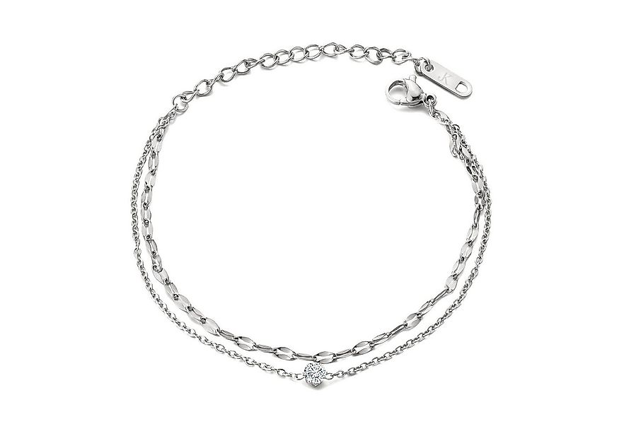 Kim Johanson Fußkette Giulia (1-tlg), aus Edelstahl, hypoallergen, verstell günstig online kaufen