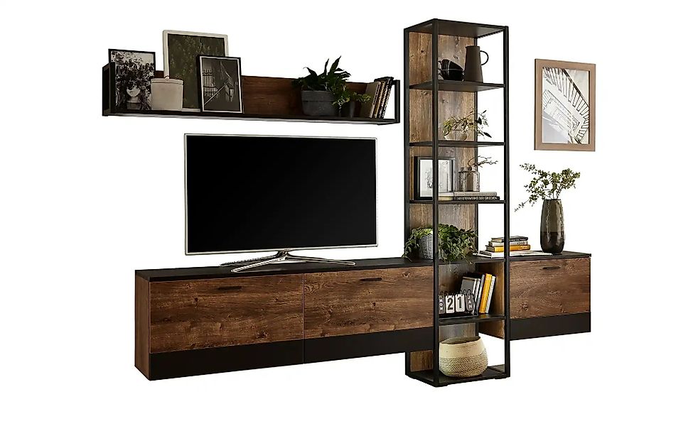 uno Wohnkombination  Baccor ¦ holzfarben ¦ Maße (cm): B: 279 H: 204 T: 38.0 günstig online kaufen