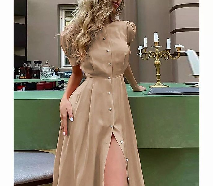 AFAZ New Trading UG Sommerkleid Einfarbiges, schlankes Cardigan-Midikleid m günstig online kaufen