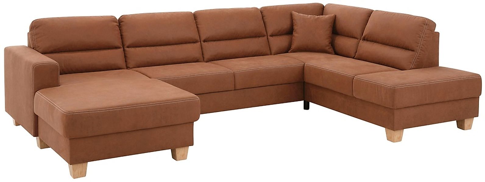 Home affaire Wohnlandschaft »Navan, komfortabel mit viel Platz, U-Form« wah günstig online kaufen