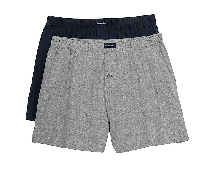 CECEBA Boxershorts Ceceba XXL Boxershorts 2er-Pack navy/grau melange (Packu günstig online kaufen
