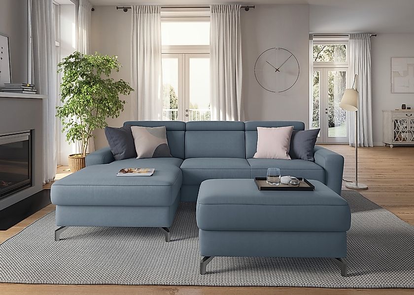 sit&more Ecksofa "Scarlett L-Form", inklusive Kopfteilverstellung, wahlweis günstig online kaufen