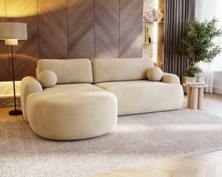 Compleo Ecksofa boucle mit breiter Ottomane günstig online kaufen