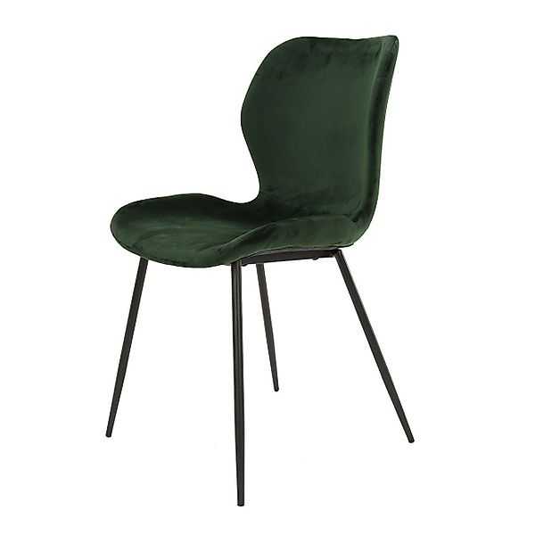 Vintagehaus Esszimmerstuhl Retro Esszimmerstuhl Velvet Samt günstig online kaufen