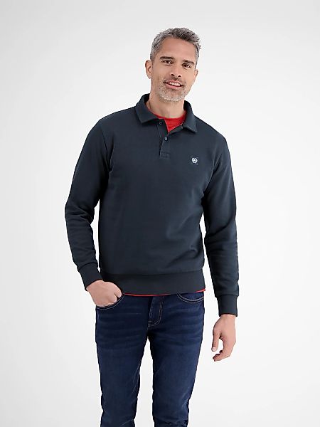 LERROS Langarm-Poloshirt "FELPA", Sweatshirt mit Knopfleiste günstig online kaufen