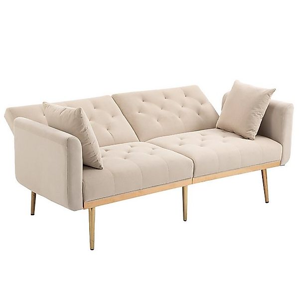 OKWISH Sofa Schlafsofa, Akzentsofa, Loveseat-Sofa mit Metallfüßen, umwandel günstig online kaufen