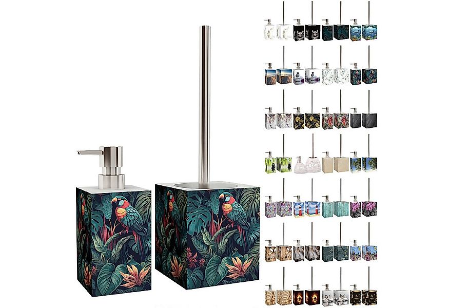 Sanilo Badaccessoire-Set mit Motiv, viele schöne Seifenspender und WC Bürst günstig online kaufen