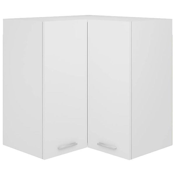 vidaXL Hängeschrank Eckhängeschrank Weiß 57x57x60 cm Holzwerkstoff günstig online kaufen