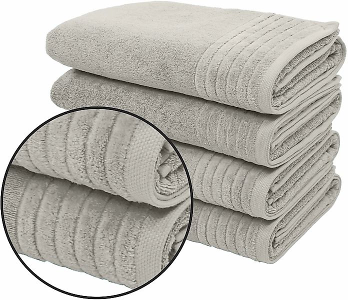 OTTO home Duschtücher "Sanremo Premium, Premium Handtücher, 600 gr/m², 70x1 günstig online kaufen