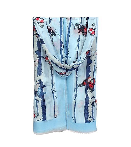 ZEBRO Modeschal KC28 Sommerschal Schmetterlinge günstig online kaufen