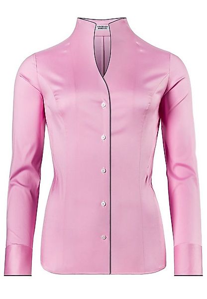 Vincenzo Boretti Klassische Bluse tailliert stretch Kelchkragen günstig online kaufen
