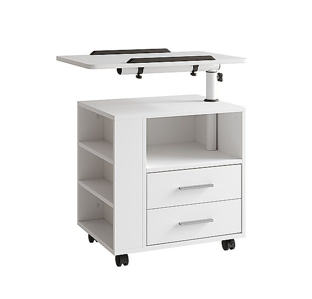 Vicco Nachtschrank Bora, Weiß, 90 x 40 cm mit 2 Schubladen (1-St) günstig online kaufen