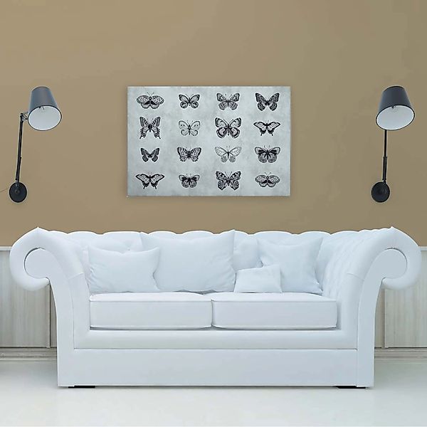 A.S. Création Leinwandbild "sketchpad 3" Gemälde  Kunst 1 Stk. tlg. Schwarz günstig online kaufen