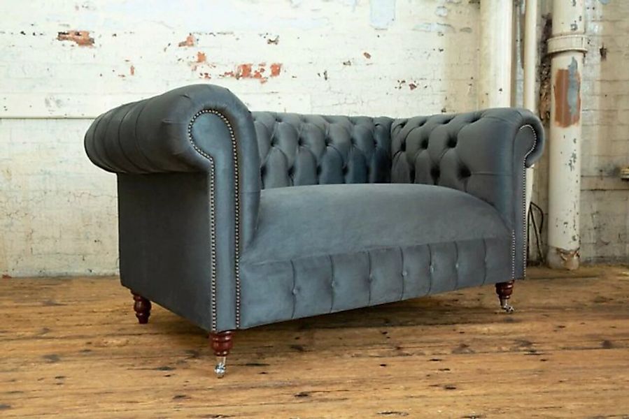 JVmoebel Chesterfield-Sofa, Chesterfield Design Sofa 2 Sitzer Couch Polster günstig online kaufen