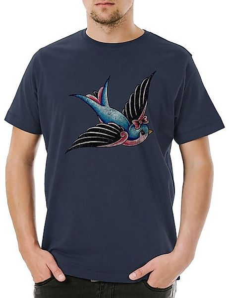 Urban Backwoods Print-Shirt Tattoo Swallow A Herren T-Shirt Schwalbe Love h günstig online kaufen