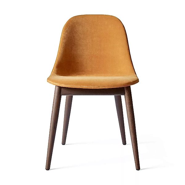 Menu - Harbour Side Chair Gestell Eiche dunkel Samt - ocker/ /BxHxT 58.5x81 günstig online kaufen