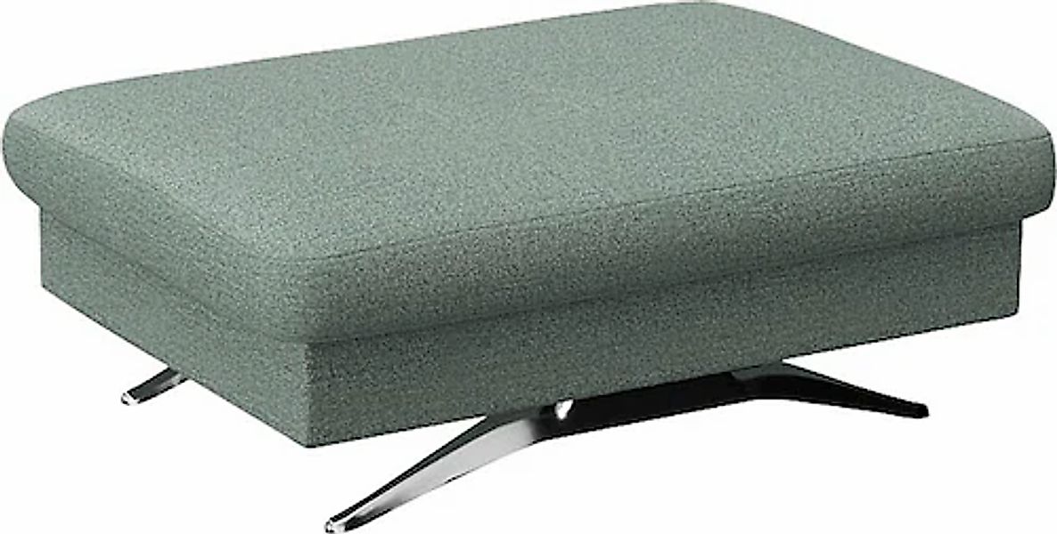 FLEXLUX Pouf »Glow Sitzhocker, Polsterhocker« Hocker mit Stauraum, Fuß Alu günstig online kaufen