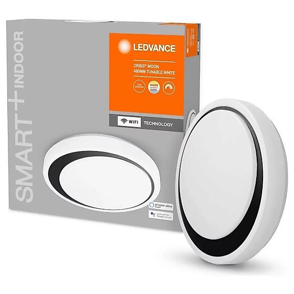 LEDVANCE SMART+ WiFi Orbis Moon CCT 48cm schwarz günstig online kaufen
