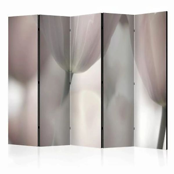 artgeist Paravent Tulips fine art - black and white II [Room Dividers] grau günstig online kaufen
