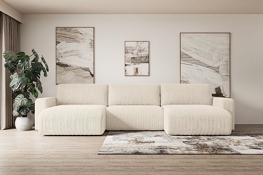 ALTDECOR Wohnlandschaft KLEEA-U, Couch mit Schlaffunktion, Wohnzimmer - Woh günstig online kaufen