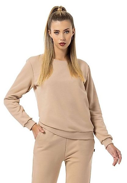 RedBridge Sweatshirt Red Bridge Damen Sweatshirt Rundhals Pullover Beige S günstig online kaufen