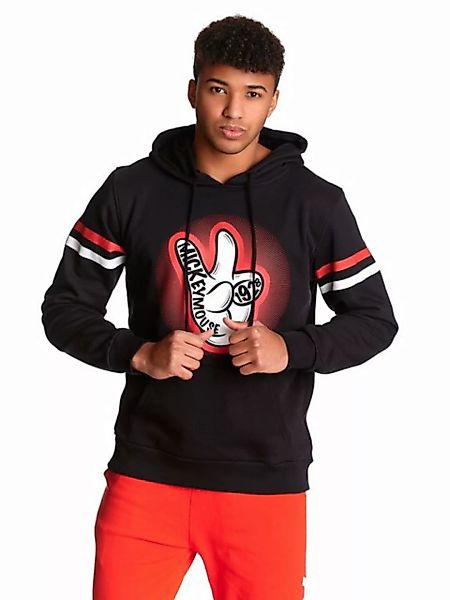 Mickey & Minnie Mouse Mickey Mouse V! Herren Kapuzensweatshirt schwarz günstig online kaufen
