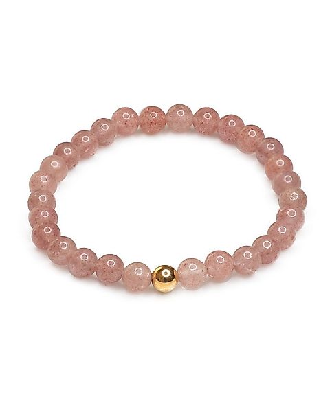 MayTree Armband Armband Erdbeerquarz (Stück, 1-tlg), mit Perle aus 925Silbe günstig online kaufen
