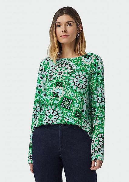Comma Langarmbluse Bluse mit seitlich geschlitztem günstig online kaufen
