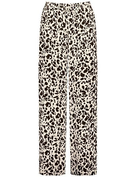 Taifun Stoffhose - Palazzo Hose mit Leomuster - elastischer Bund günstig online kaufen