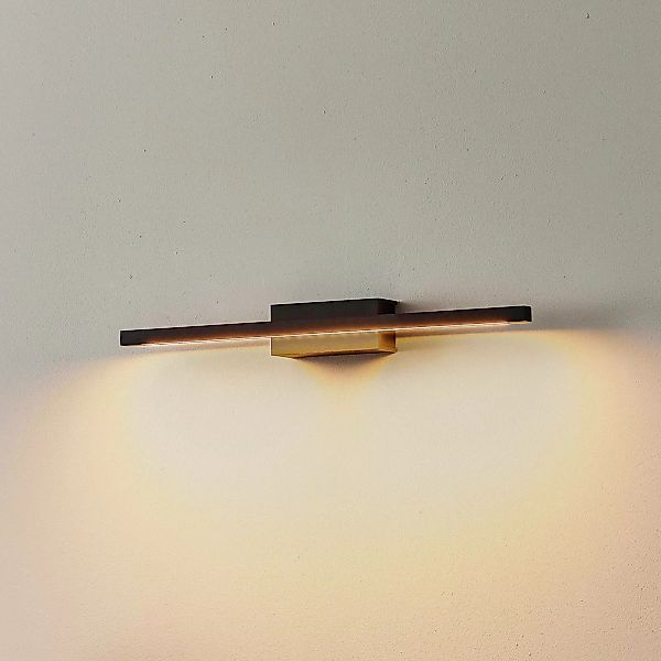 Quitani LED-Wandlampe Tolu, schwarz, Breite 45 cm günstig online kaufen