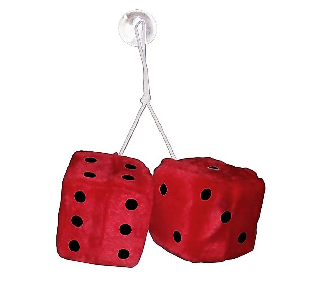 All Ride Plüschanhänger Deko WÜRFEL 8cm Plüschwürfel mit Saugnapf Autowürfe günstig online kaufen